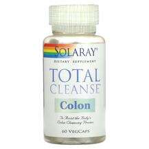 Solaray, Поддержка кишечника, Total Cleanse Colon, 60 капсул