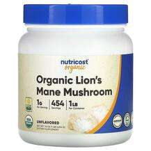 Nutricost, Organic Lion's Mane Mushroom Unflavored, Гриби Лево...