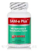 Karuna Health, Sam-e Plus, S-Аденозил-L-метионін, 60 таблеток