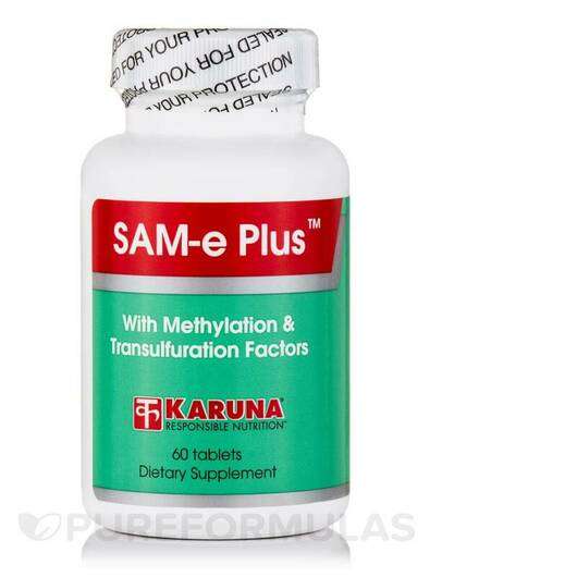 Sam-e Plus, S-Аденозил-L-метионін, 60 таблеток