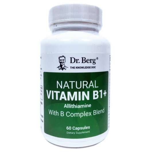 Основное фото товара Dr. Berg, Витамин B1 Аллитиамин, Vitamin B1+ Allithiamine, 60 ...