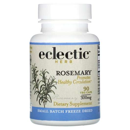 Основне фото товара Eclectic Herb, Rosemary 300 mg, Розмарин 300 мг, 90 капсул