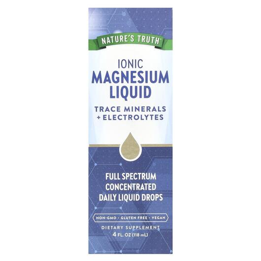 Основное фото товара Nature's Truth, Магний, Ionic Magnesium Liquid Unflavored, 1