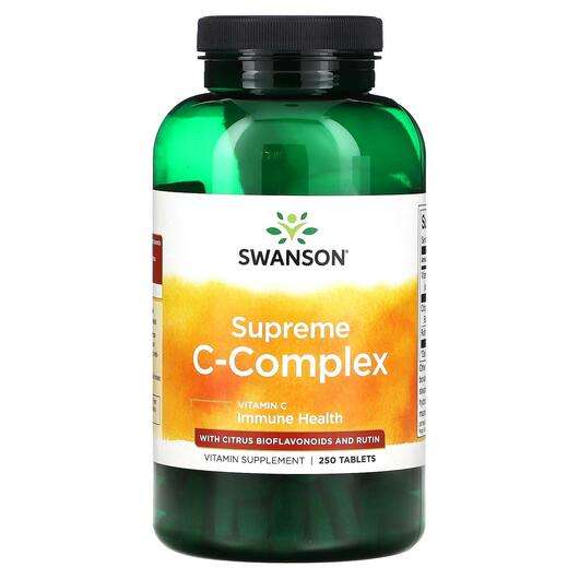 Основне фото товара Swanson, Supreme C-Complex with Citrus Bioflavonoids and Rutin...