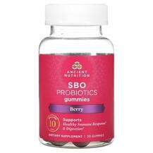 Ancient Nutrition, SBO Probiotics Gummies Berry 10 Billion, Пр...