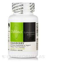 DaVinci Laboratories, Cranberry 400 mg, Журавлина, 60 капсул
