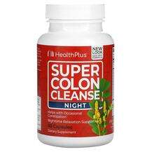 Health Plus, Super Colon Cleanse Night, 60 Capsules