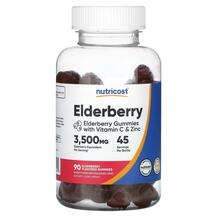 Nutricost, Elderberry, Чорна Бузина, 90 Flavored таблеток
