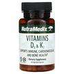 Фото товару NutraMedix, Vitamins D3 & K2, Вітаміни D3 K2, 60 капсул