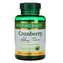 Nature's Bounty, Cranberry With Vitamin C, Журавлина з вітамін...