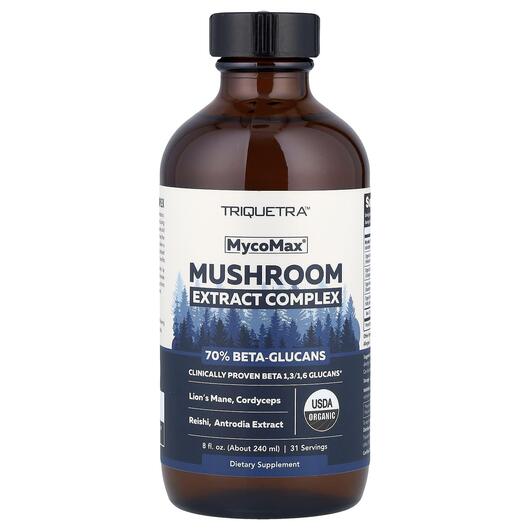 Основное фото товара Triquetra Health, Грибы, MycoMax Mushroom Extract Complex, 240 мл