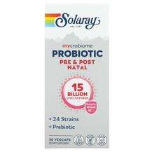 Solaray, Пробиотики, Mycrobiome Probiotic Pre & Post Natal...