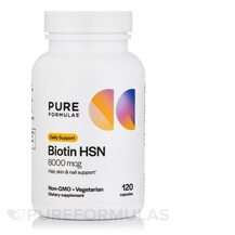 PureFormulas, Витамин B7 Биотин, Biotin HSN 8000 mcg, 120 капсул