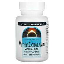 Source Naturals, MethylCobalamin Vitamin B12 Cherry 1 mg, 240 ...