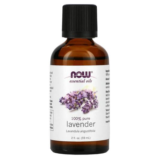 Основне фото товара NOW Foods, Pure Essential Oil Lavender, Ефірна олія, 59 мл
