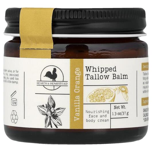 Основное фото товара Крем лосьон бальзам, Whipped Tallow Balm Vanilla Orange, 37 г
