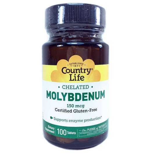 Chelated Molybdenum, Хелатний молібден 150 мкг, 100 таблеток