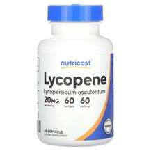 Nutricost, Lycopene 20 mg, Лікопен, 60 капсул