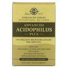Solgar, Ацидофилус, Advanced Acidophilus Plus, 60 капсул