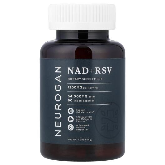 Основное фото товара Neurogan Health, Никотинамид НАД+, NAD + RSV, 90 капсул