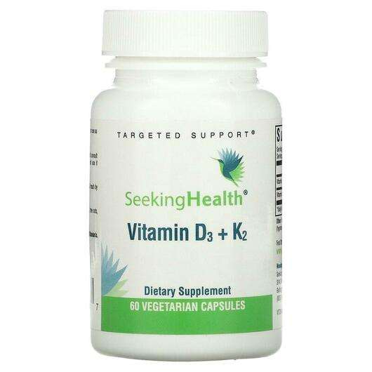 Vitamin D3 + K2, Вітамін D3 & K2, 60 капсул