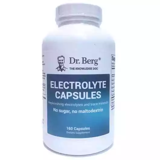 Основне фото товара Dr. Berg, Electrolyte Capsules, Електроліти, 160 капсул