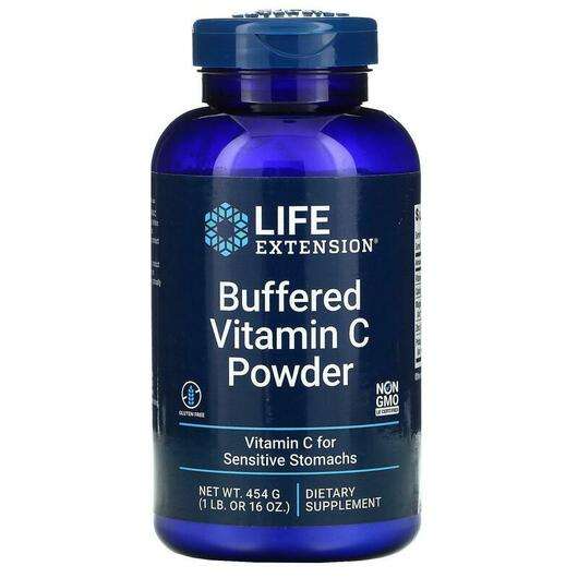 Основне фото товара Life Extension, Buffered Vitamin C Powder, Вітамін C, 454 г