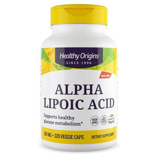 Основне фото товара Healthy Origins, Alpha Lipoic Acid 100 mg, Альфа-ліпоєва кисло...