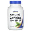 Nutricost, Кофеин, Natural Caffeine 200 mg, 250 капсул