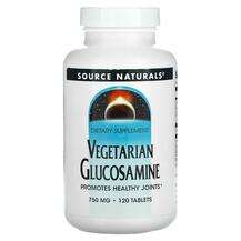 Source Naturals, Vegetarian Glucosamine 750 mg, Глюкозамін Хон...