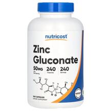 Глюконат цинку Zinc Gluconate 50 mg Nutricost