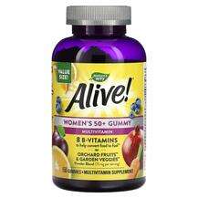 Alive! Women's 50+ Gummy Multivitamin Mixed Berry, Мультивітам...