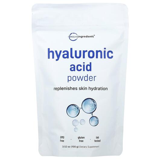 Основное фото товара Гиалуроновая кислота, Hyaluronic Acid Powder, 100 г