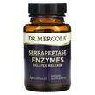 Фото товару Dr. Mercola, Serrapeptase Enzymes, Серрапептаза, 60 капсул