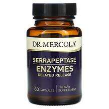 Dr Mercola, Serrapeptase Enzymes, Серрапептаза, 60 капсул