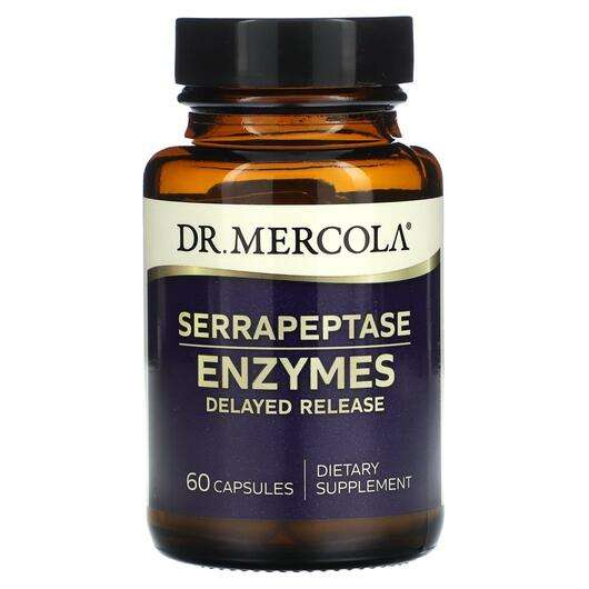 Основне фото товара Dr. Mercola, Serrapeptase Enzymes, Серрапептаза, 60 капсул
