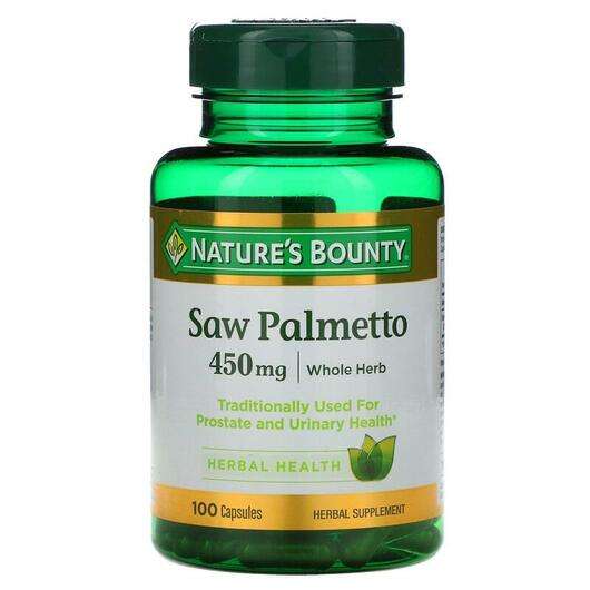Основне фото товара Nature's Bounty, Saw Palmetto 450 mg, Екстракт Пальметто 450 м...