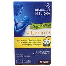 Mommy's Bliss, Vitamin D Organic Drops Newborn +, 3.24 ml