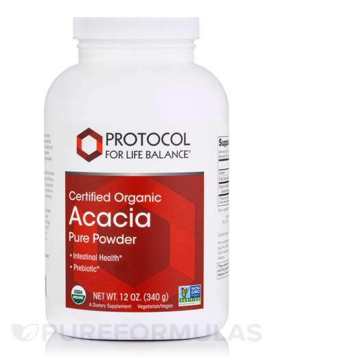 Основне фото товара Protocol for Life Balance, Certified Organic Acacia Pure Powde...