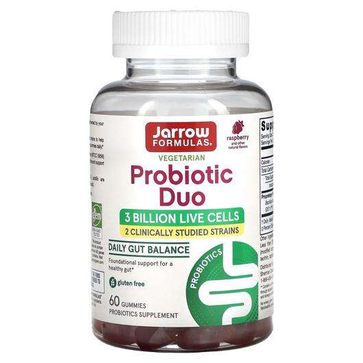 Основное фото товара Jarrow Formulas, Пробиотики, Probiotic Duo Gummies, 60 конфет