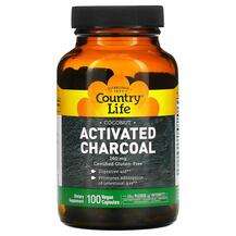 Country Life, Activated Charcoal 260 mg 4 g, 100 Capsules