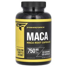 Мака MACA Root 750 mg Primaforce 120 капсул