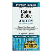 Natural Factors, Пробиотики, Calm Biotic 3 Billion, 30 капсул