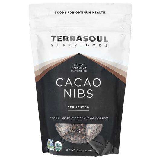 Основное фото товара Terrasoul Superfoods, Суперфуд, Cacao Nibs Fermented, 454 г