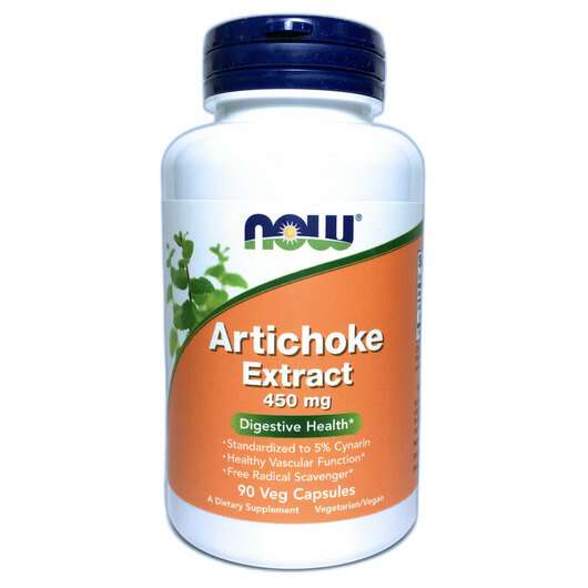 Основное фото товара Now, Экстракт артишока 450 мг, Artichoke Extract 450 mg, 90 ка...