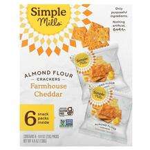 Naturally Gluten-Free Almond Flour Crackers Farmho, Мигдальне борошно, 23 g Each