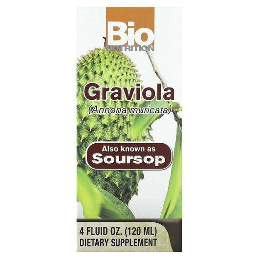 Основне фото товара Bio Nutrition, Graviola, Гравіола, 120 мл