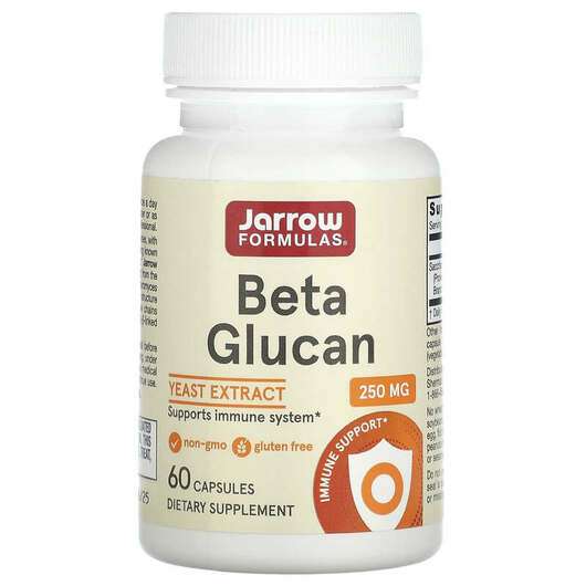 Основное фото товара Jarrow Formulas, Бета глюкан, Beta Glucan, 60 капсул