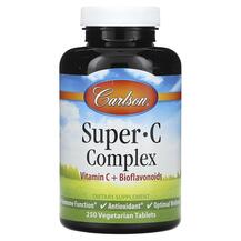 Вітамін C Super C Complex Carlson 250 таблеток