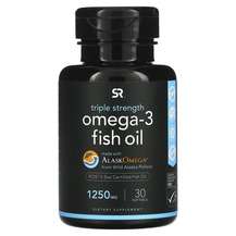 Omega-3 Fish Oil Triple Strength Triglyceride Form 1250 mg, Ом...